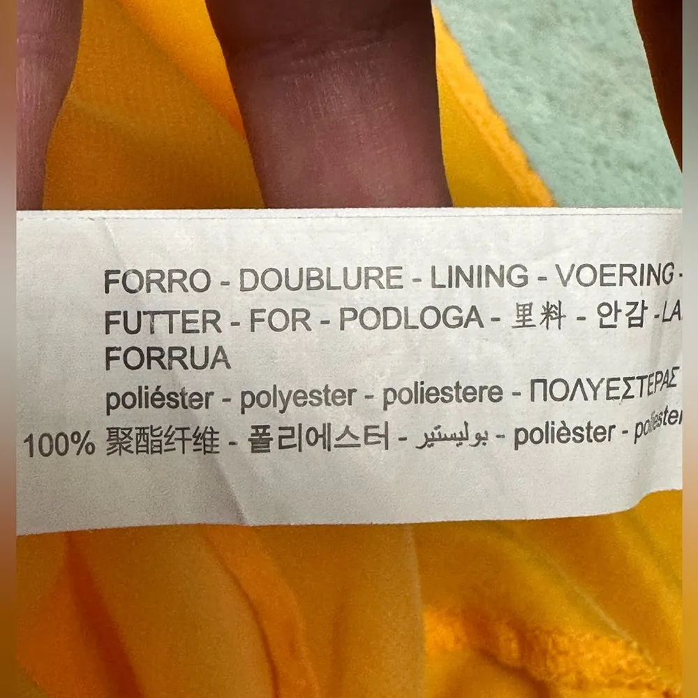 ZARA  light orange open back maxi spaghetti strap dress - Image 7