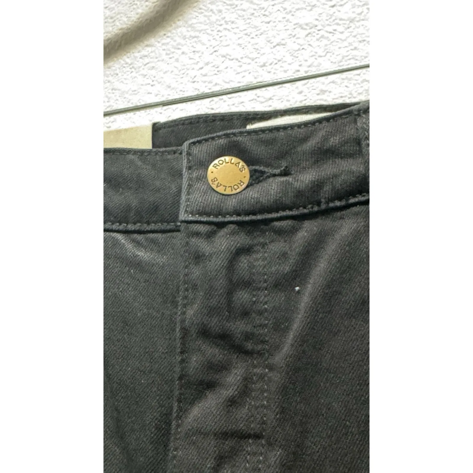 Rolla's Dusters Jeans Original High Rise Straight Black Relaxed 27 Aussie 9‎ - Image 3