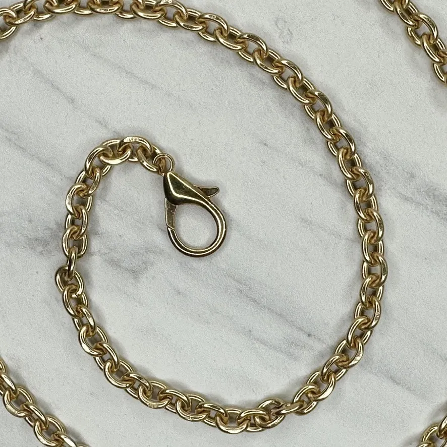 Gold Tone Chain Link Purse Strap Replacement Handbag Shoulder Crossbody ✨ - Image 8