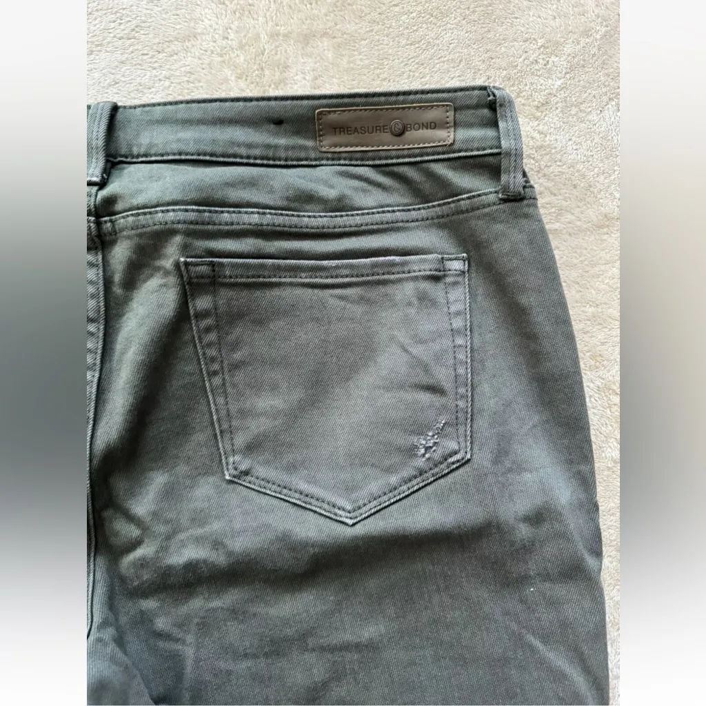 Treasure & Bond Women’s Olive Green Zip‎ Ankle Pants Size 31 - Image 9