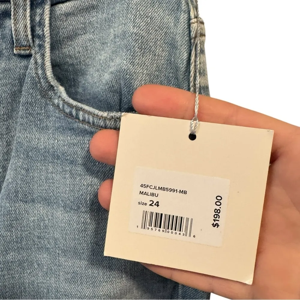 Favorite Daughter Valentina Super High Rise Cigarette‎ Ankle Jeans Light Wash 24 Blue - Image 7