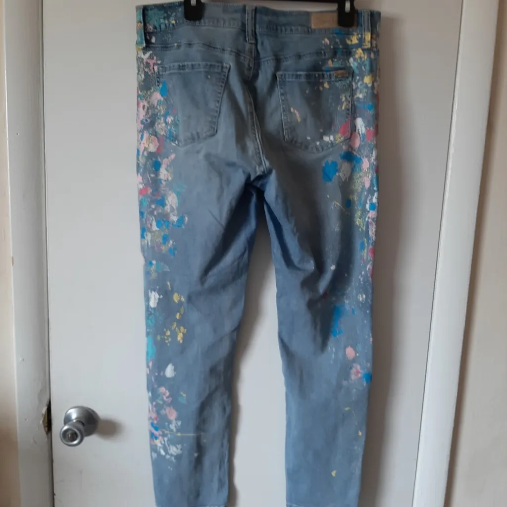 Painted seven7 girlfriend jeans - Image 6