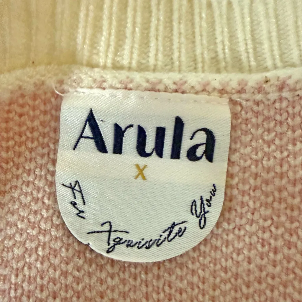 Altar'd State l Arula Annie Bow Sweater Pink Size 12 - Image 7