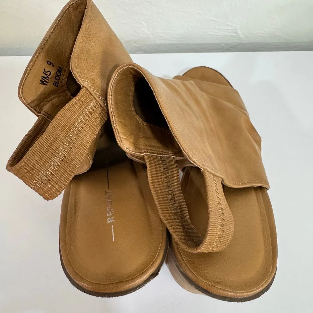 REPORT Suede Booties Black Open Toe Size 9 - Image 5