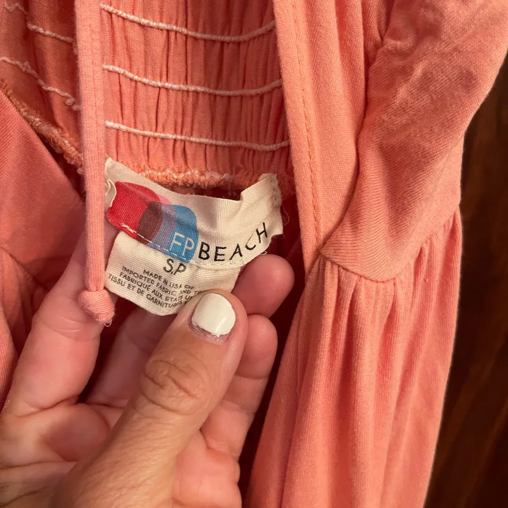 Free People FP Beach Weekend Chill-Out Ruched Harem Cut Out Jumper jumpsuit S - Image 6