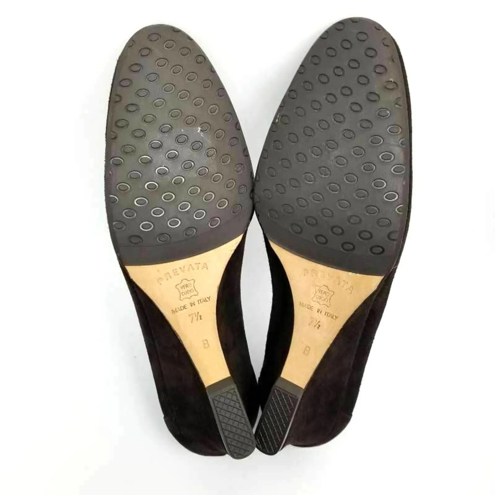 Prevata Ankle Booties Brown Wedge Heels Size 7.5 B - Image 9