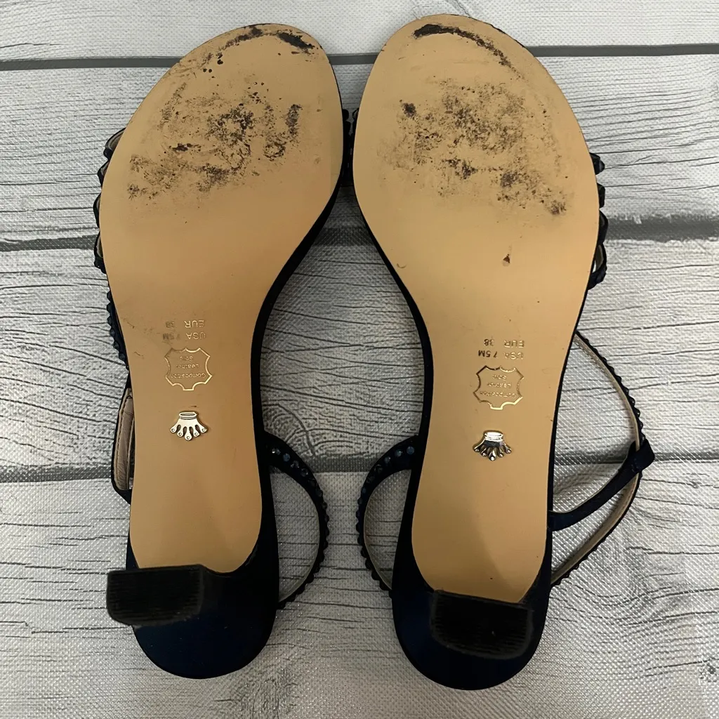 Nina Women's Elegant Black Strappy Heels - Image 4