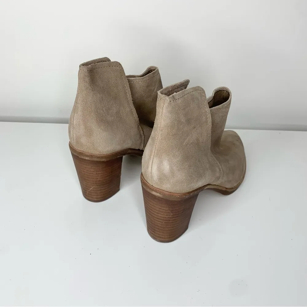 Dolce Vita Spade Booties Mushroom Suede Tan Size 7 - Image 3