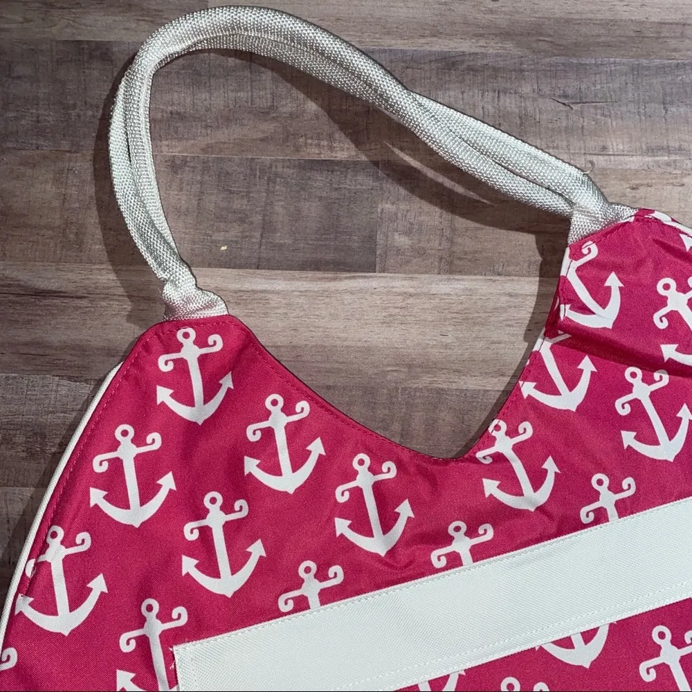 Anchor Tote Pink & White - Image 2