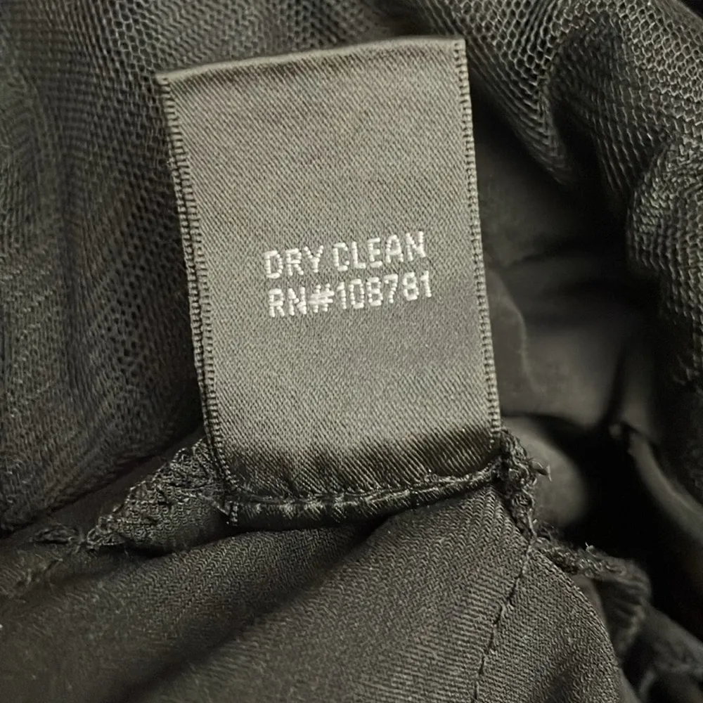 Niteline Black Shimmer Sleeveless Shutter Tiered Dress Size 12 - Image 15