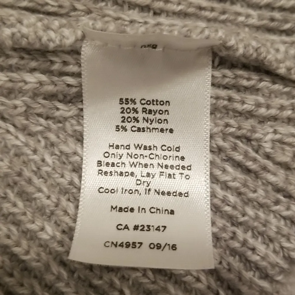 💕TALBOTS💕 Knit Open Front Long Lightweight Duster Cardigan ~ Grey Size 2XP - Image 7