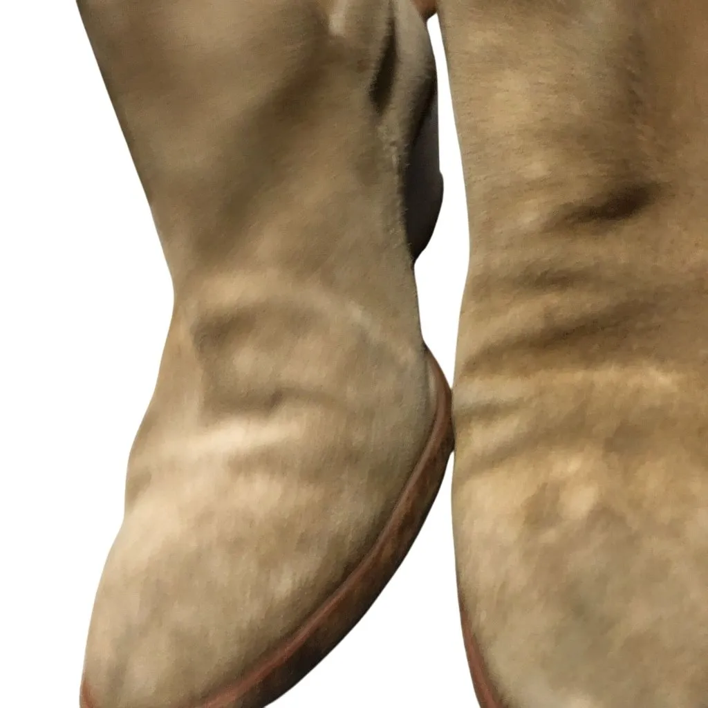 Rag & Bone Womens Sullivan Nubuck Ankle Booties Block Heel Beige Tan 39 US 9 - Image 5