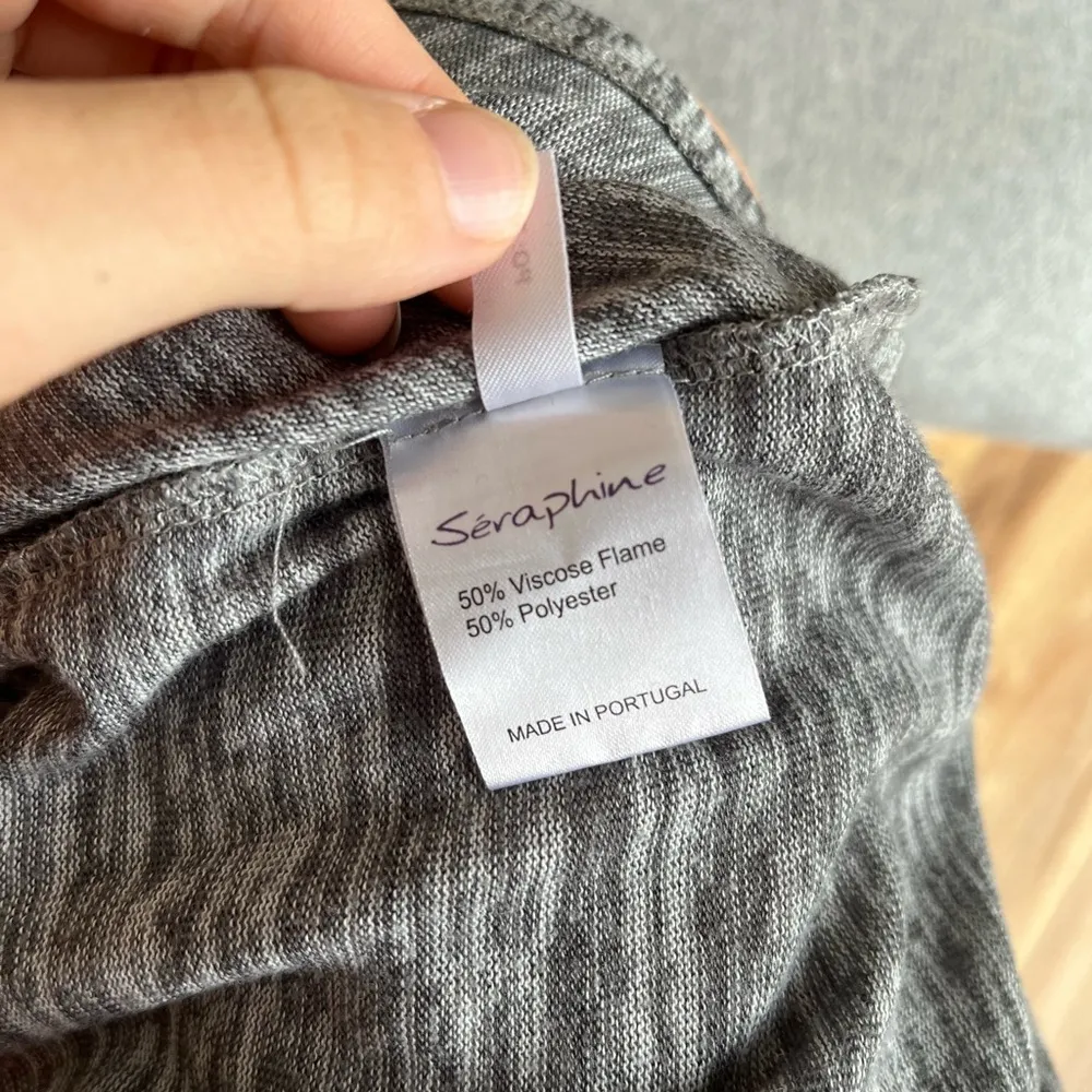 Seraphine Gray Maternity Maxi Dress - Image 8