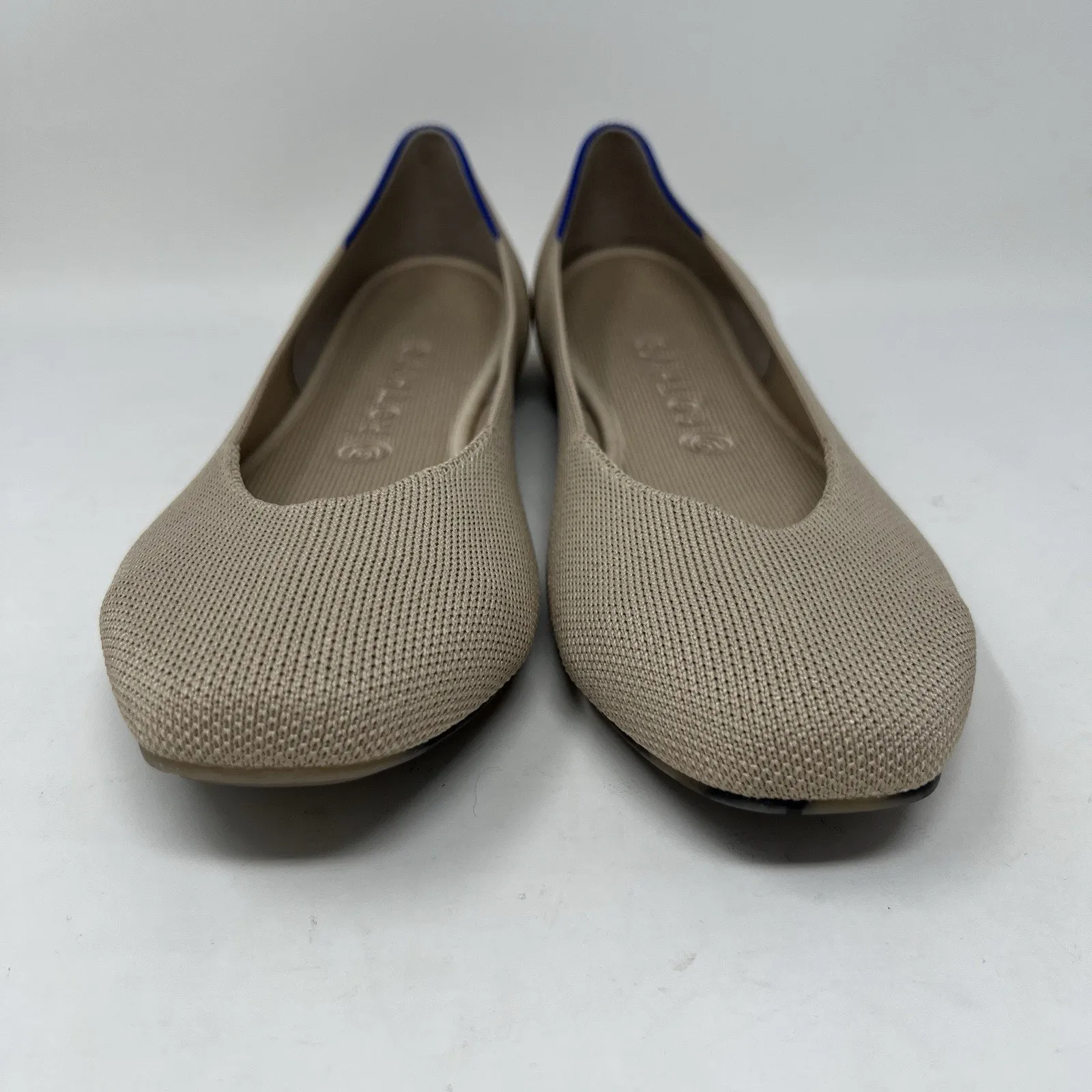 Rothy’s The Flat Round Toe‎ Ecru Beige Slip On Knit Flats Shoes Women’s Size 12 - Image 6