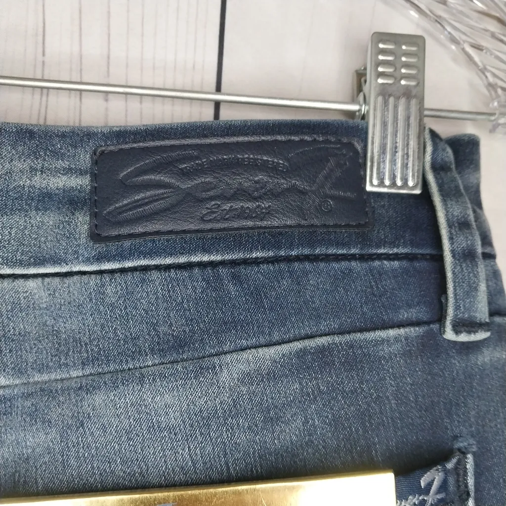 Seven High Rise Skinny Women's Blue Jeans Size 12 NWT - Image 11