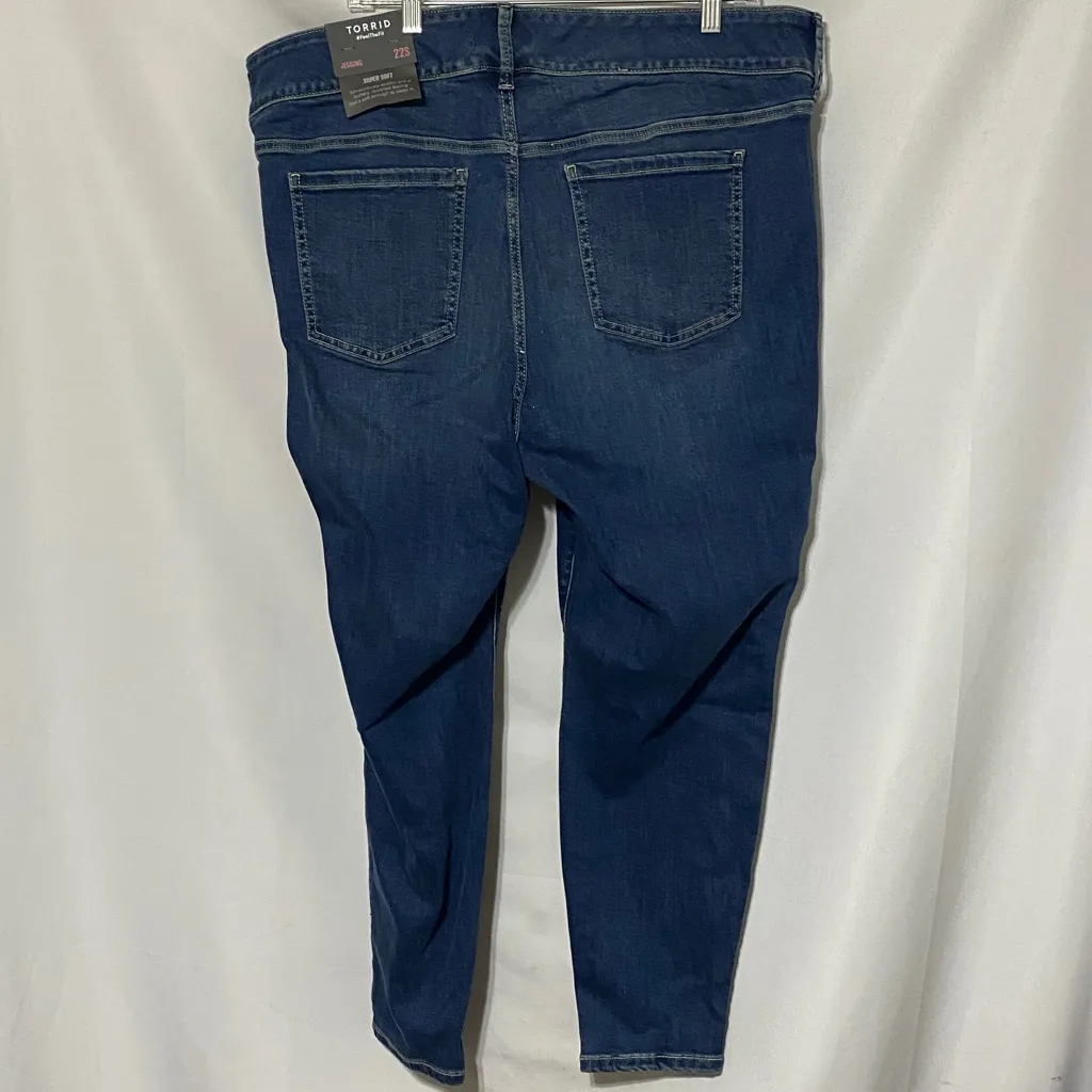 NWT TORRID JEGGINGS Women's SIZE 22S(Short) Blue Jegging Jeans - Image 9
