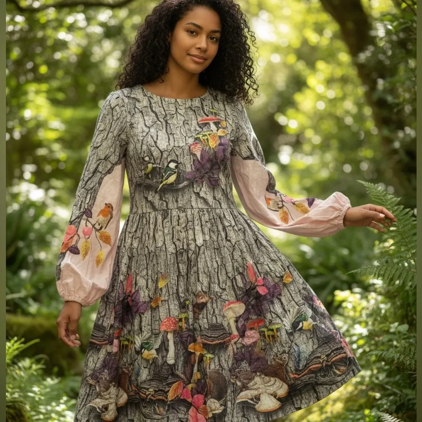 Molo Tree of Life dress #Molo #TreeOfLife Xxs Gray Size undefined - Image 13