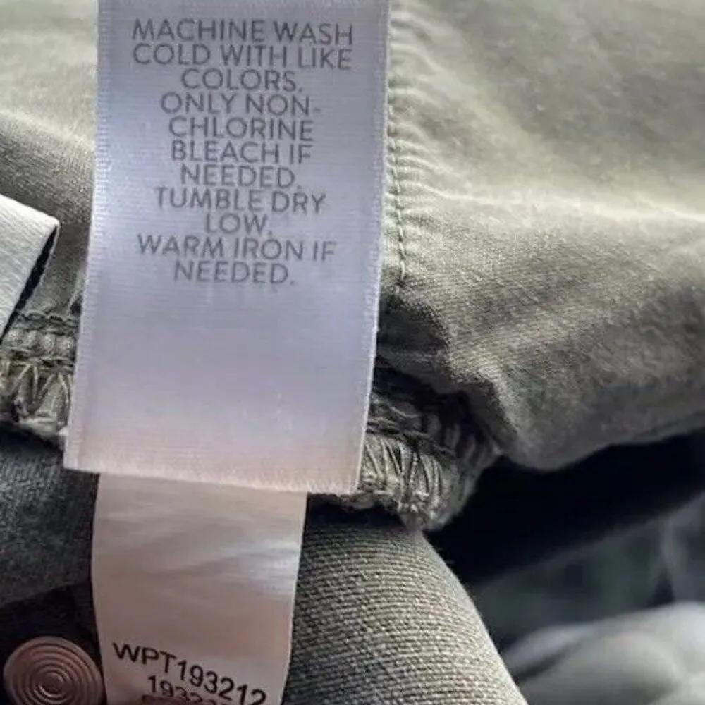 J Jill Denim Jeans Womens 8P Green Authentic Fit Cropped Raw Hem Stretch Sz 8 P - Image 15