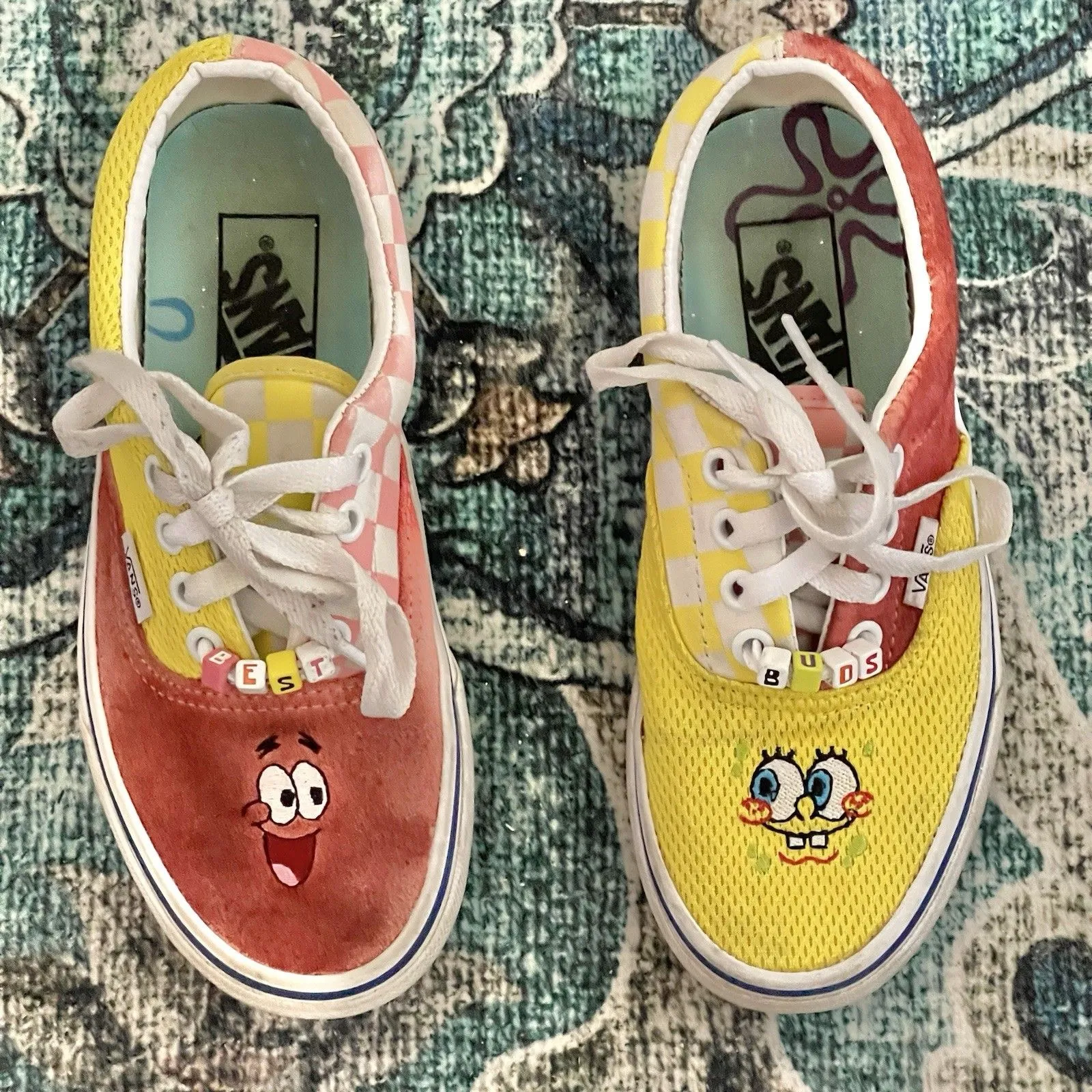 VANS SpongeBob SquarePants x Era Best Friends Sz Sz 5 Womens Limited Edition - Image 3
