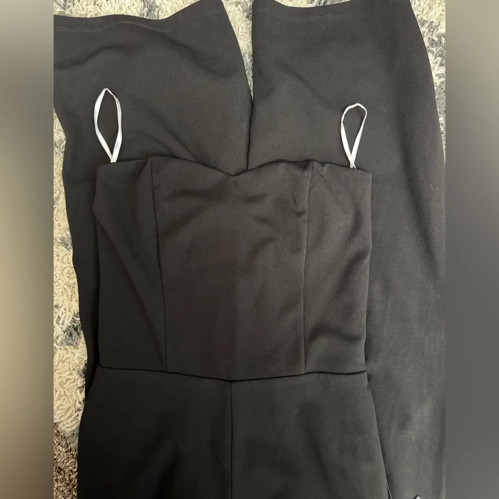 Lulus Edith Black Strapless Wide - Image 4