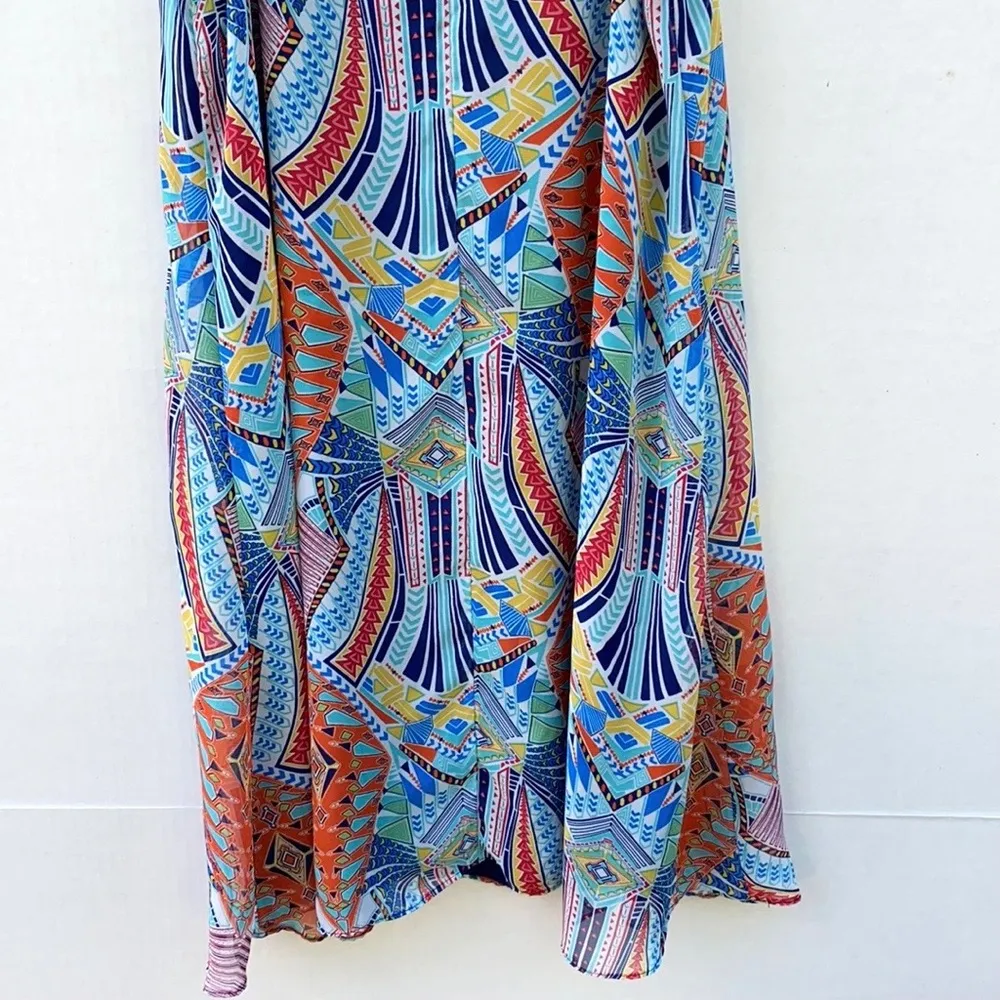 Madison Leigh Womens size 6 sleeveless embellished colorful sleeveless dress - Image 6