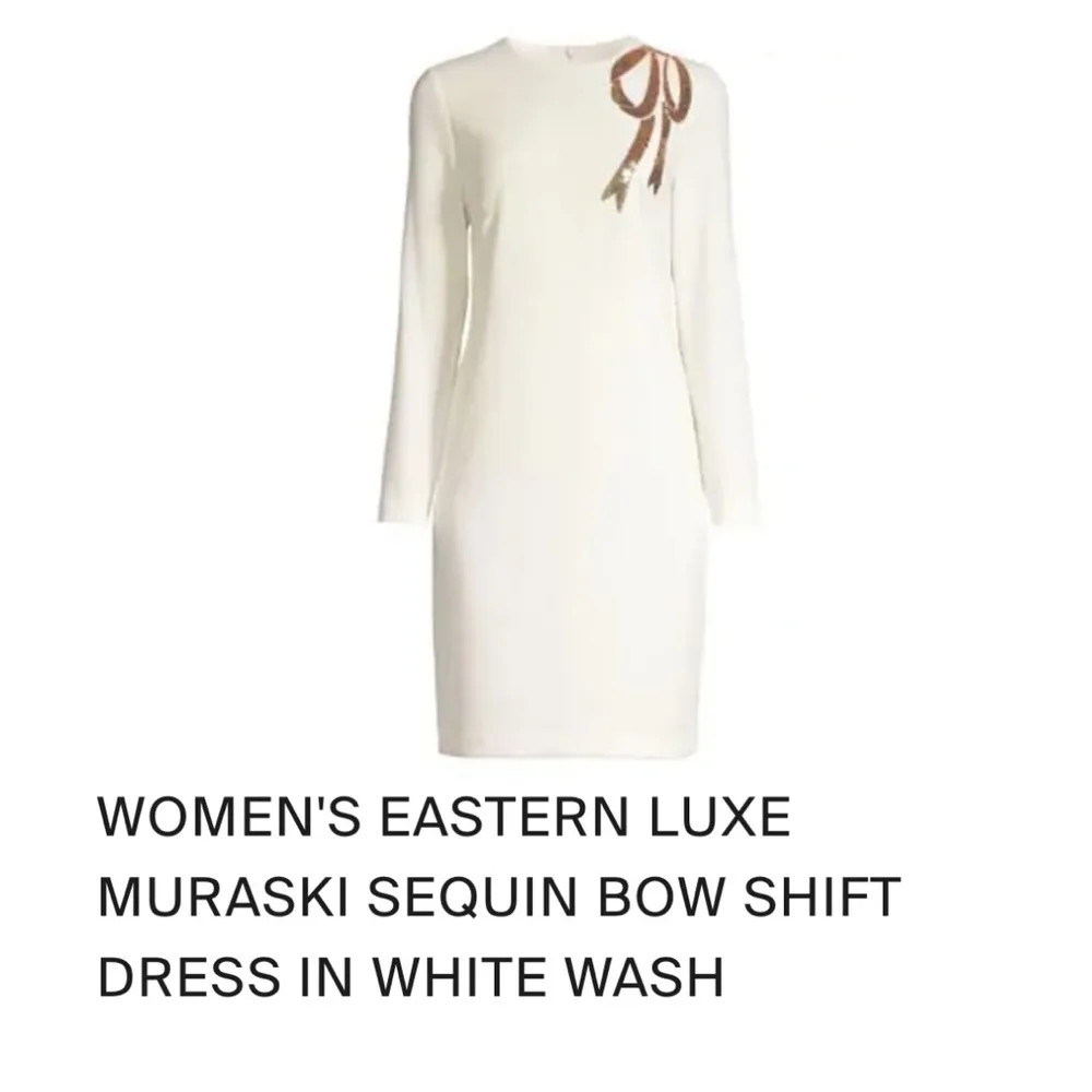 TRINA TURK Eastern Luxe Muraski Sequin Bow Shift Dress - Image 4