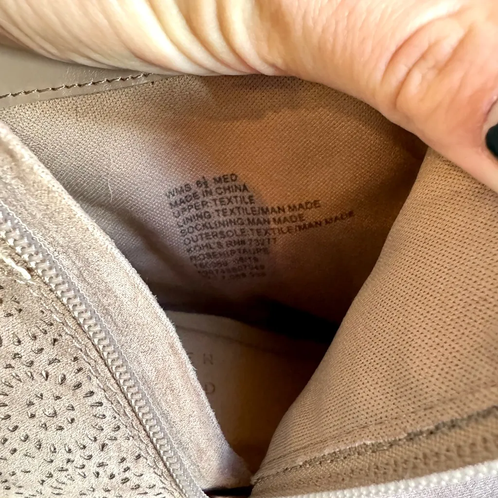 LC by Lauren Conrad Faux Suede Booties | VGUC | Size 6.5 | 3 in heel|light brown - Image 12