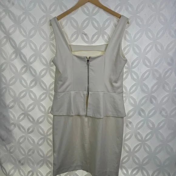 BEIGE BY ECI Peplum Stretch Slim Fit Pencil‎ Zip Back Dress Size 14 NWT - Image 8