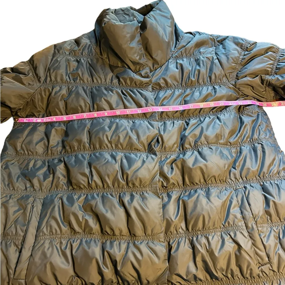 Andrew Marc Women's Long Down Puffer Jacket removable Hood Gold Tan Winter Coat - Image 10