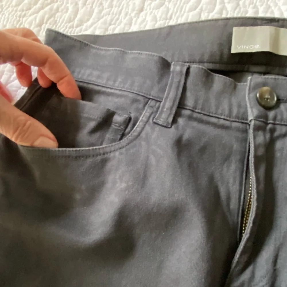 Vince Grey Straight Leg Brushed Twill Pants Size 29 Midrise 5 Pocket​ - Image 6