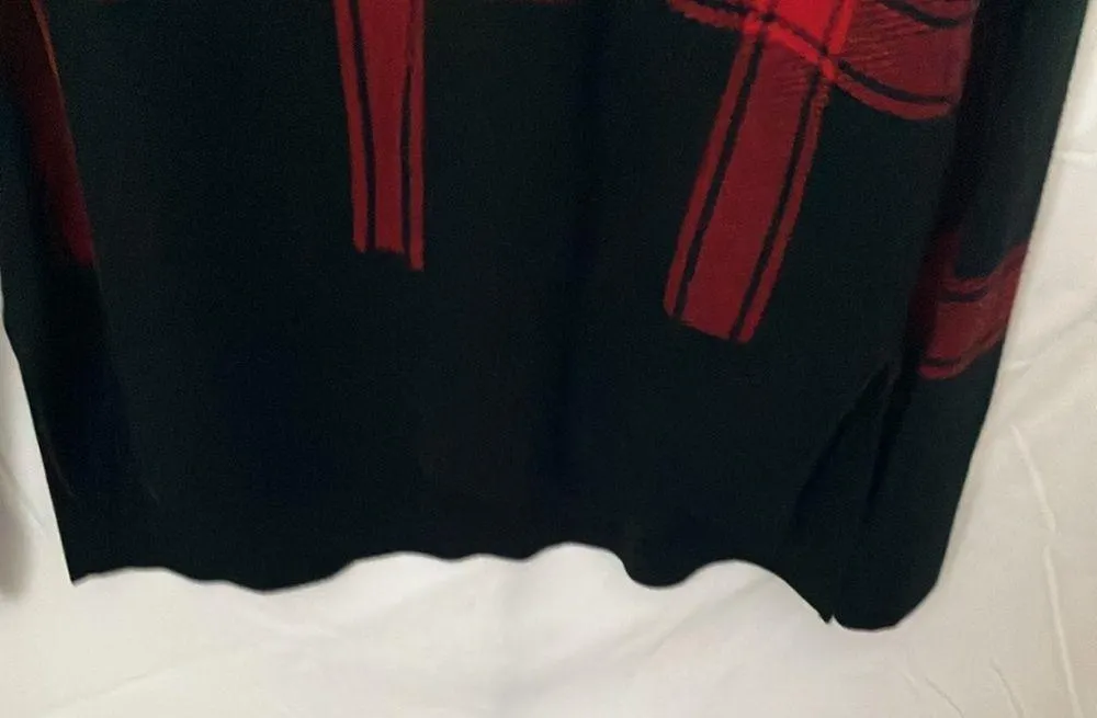 : Black/Red Lightweight sweater- Stretch- S - Image 7