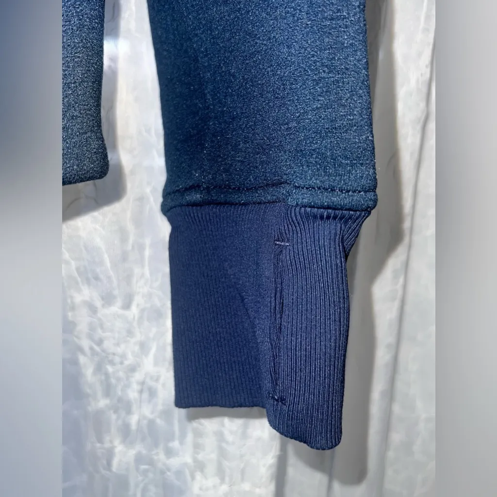 Lululemon back to it full zip hooded blue/inkwell  jacket size 2 - Image 4