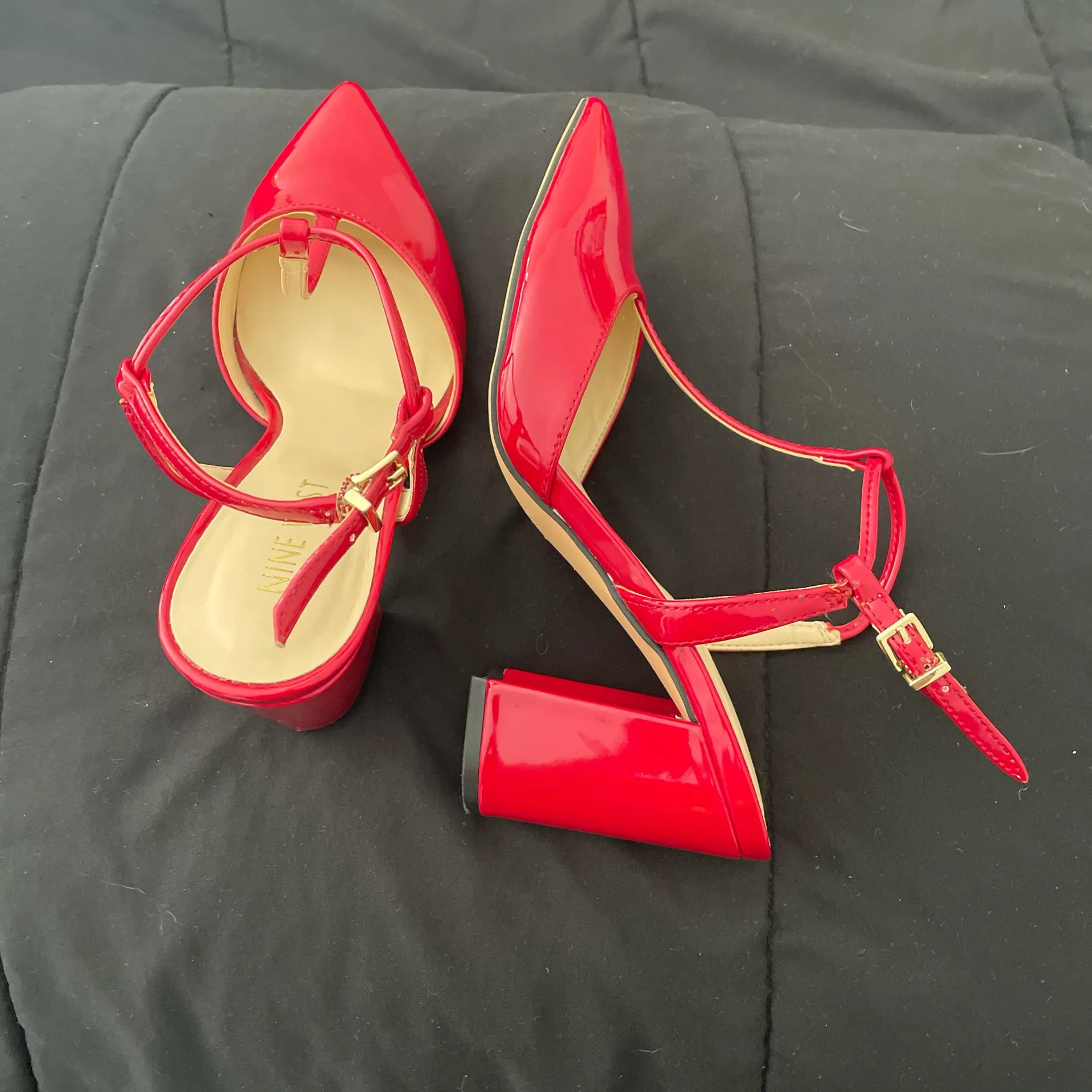 Nine West red heels size 6 - Image 3