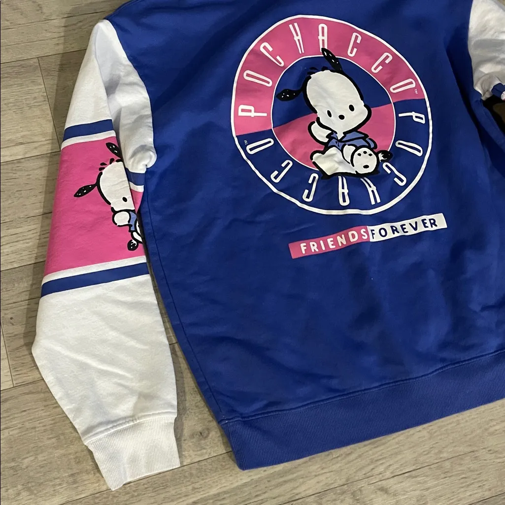 Blue and Pink Pochacco Sweatshirt women’s medium - Image 2