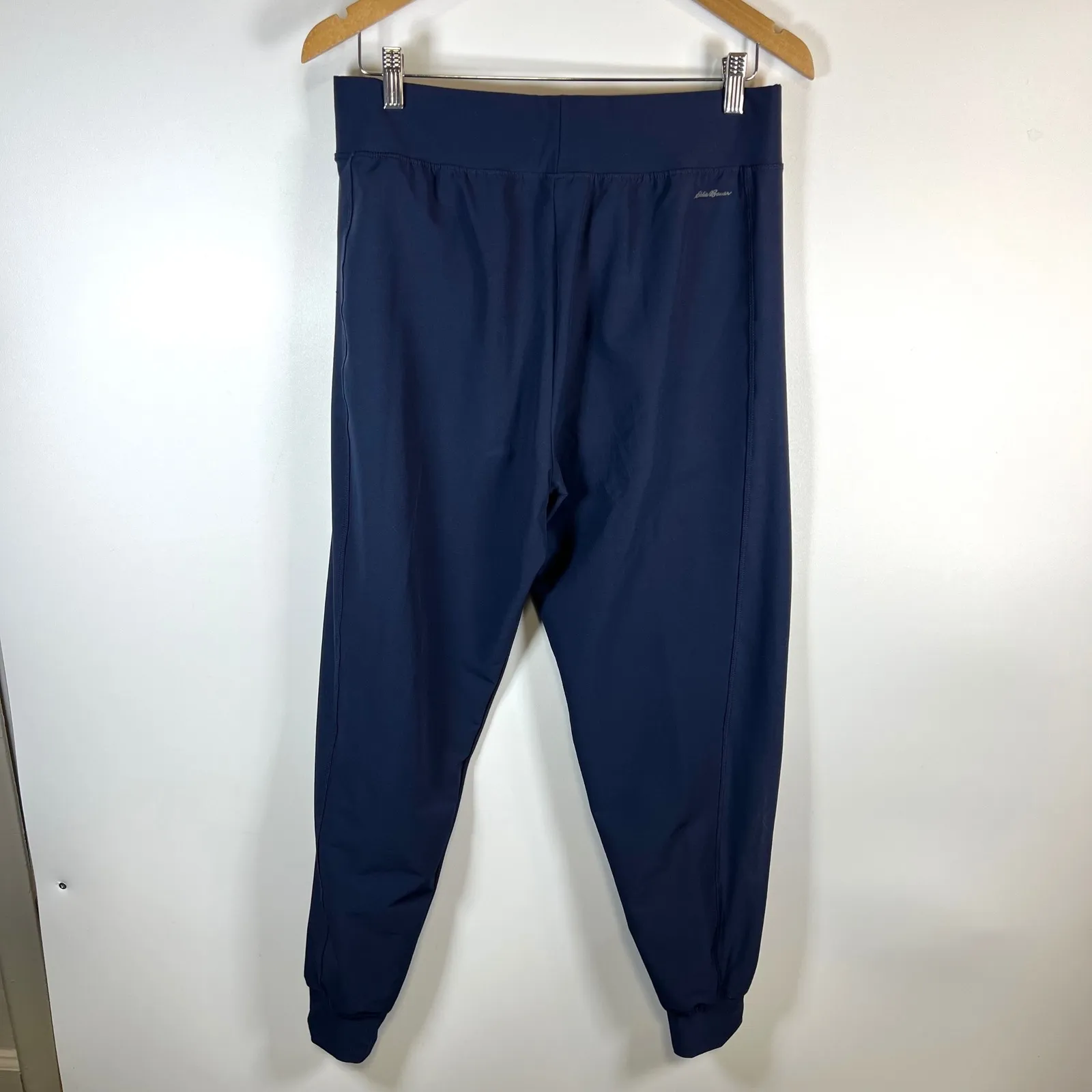 Eddie Bauer Womens Navy Blue Jogger Pants Elastic Waist Pockets Size M athletic - Image 5