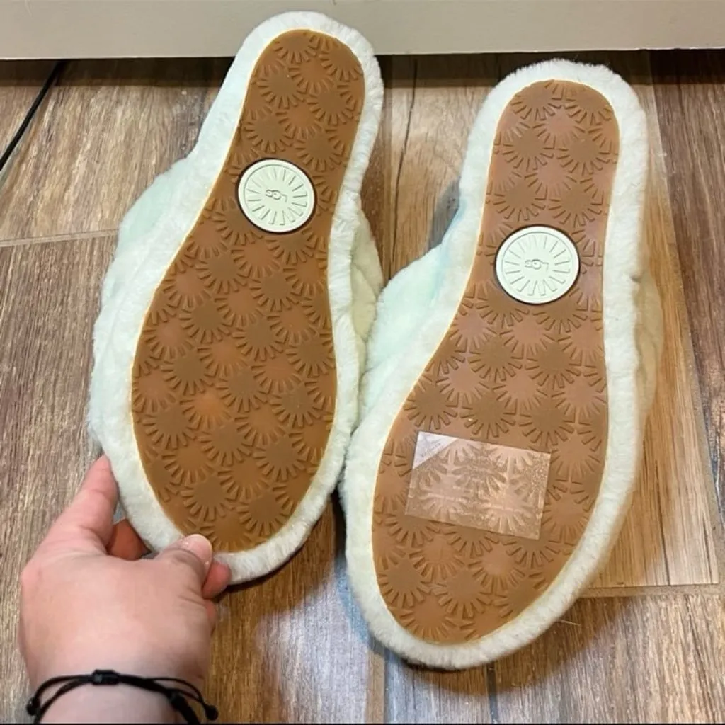 UGG Fluff Yeah Slide Slippers Green Size 8 - Image 2