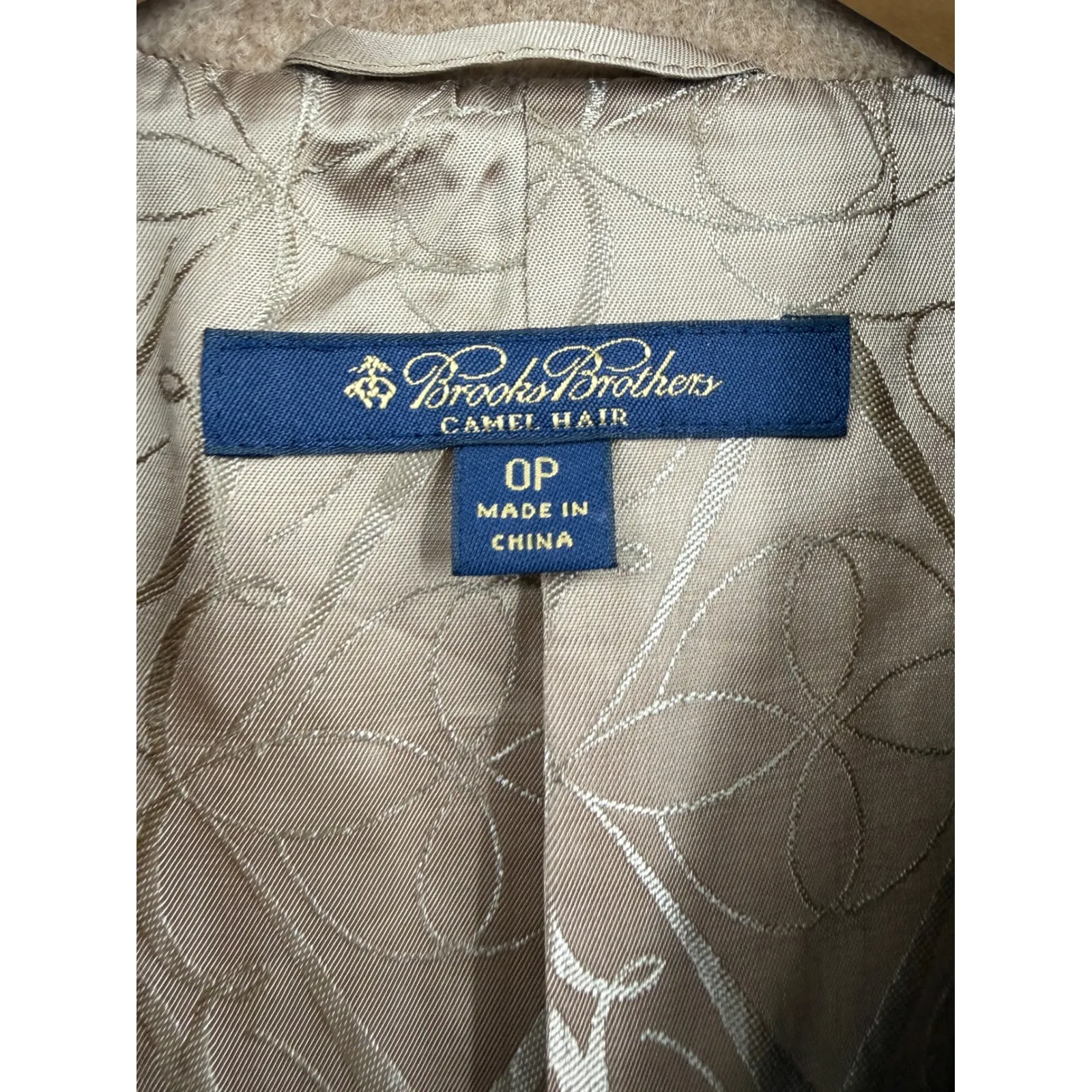 Brooks Brothers Camel Hair Coat Women's 0P Tan Button Front Long Overcoat - Image 2