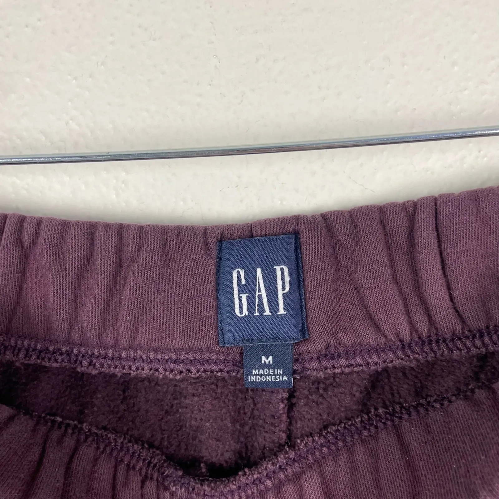 GAP Athletic Dept Sweatshirt Jogger Sweat Set Rich Purple Medium Fleece Lounge - Image 10
