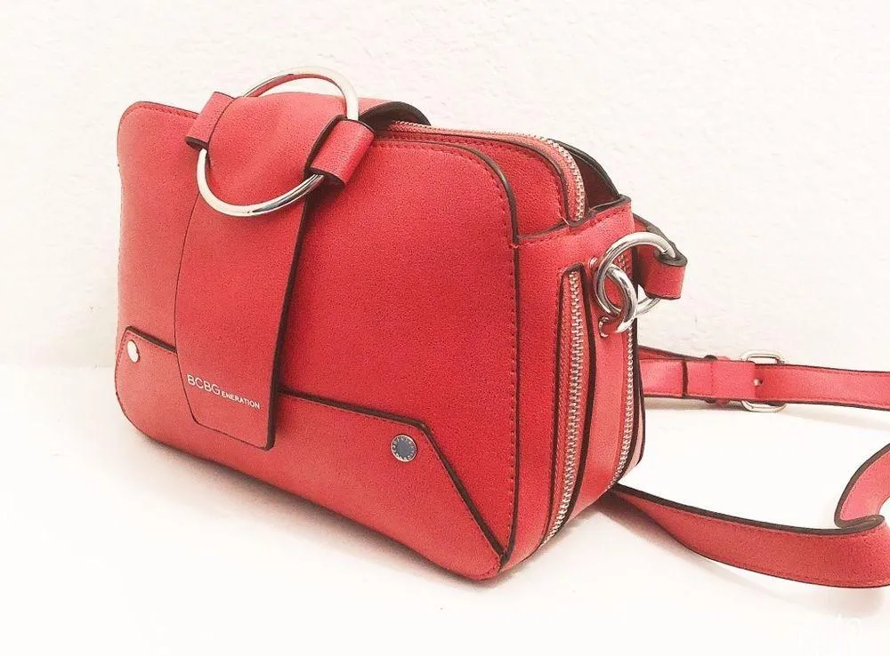 BCBGeneration Crossbody Bag Elle Shoulder Pomegranate Red NWT $148.00 - Image 9