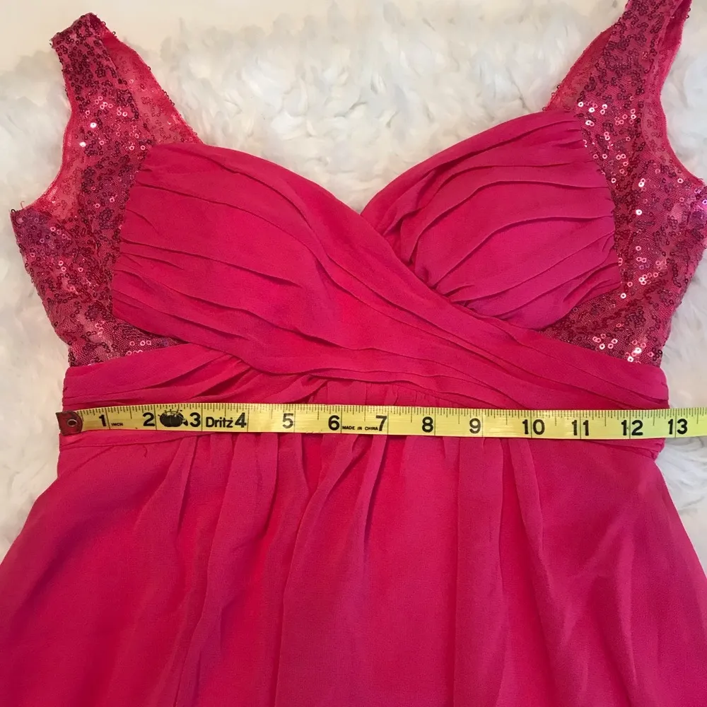 Roberta sequined pink mini dress party, prom, homecoming dress Juniors size 3 - Image 7