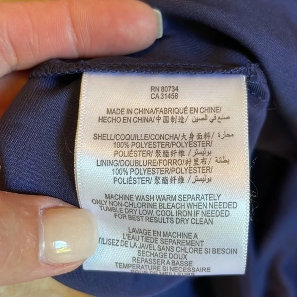 BCBGeneration Blue Confetti Stripe Strapless Mini Dress - Image 7