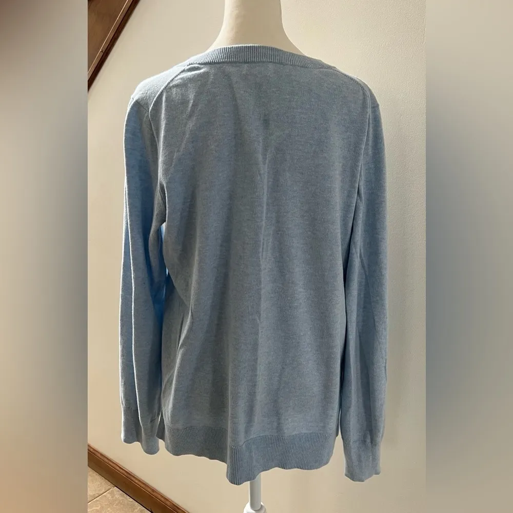 J. Crew | womens v-neck sweater. Size: L - Image 11