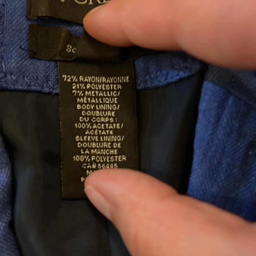 J crew blue black label blazer 0 - Image 7