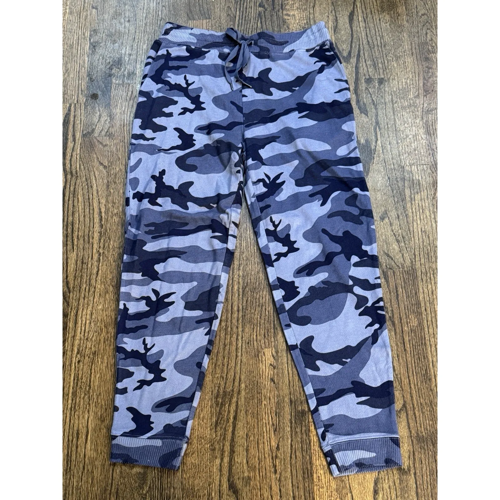 Rails Oakland Sweatpant Blue‎ Indigo Camo Size Large Pull On Drawstring - Image 2