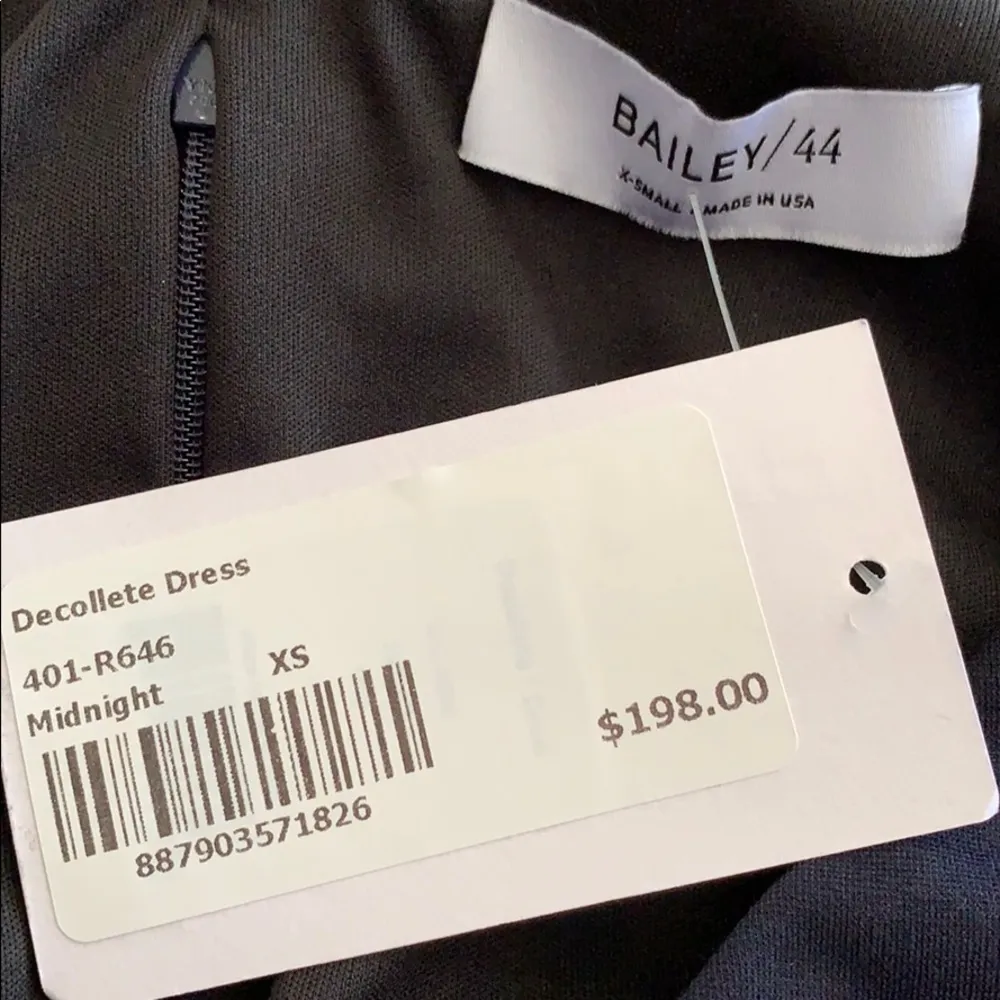 Bailey 44 Decollete Dress midnight blue XS New NWT Beautiful RARE HTF GORGEOUS - Image 3