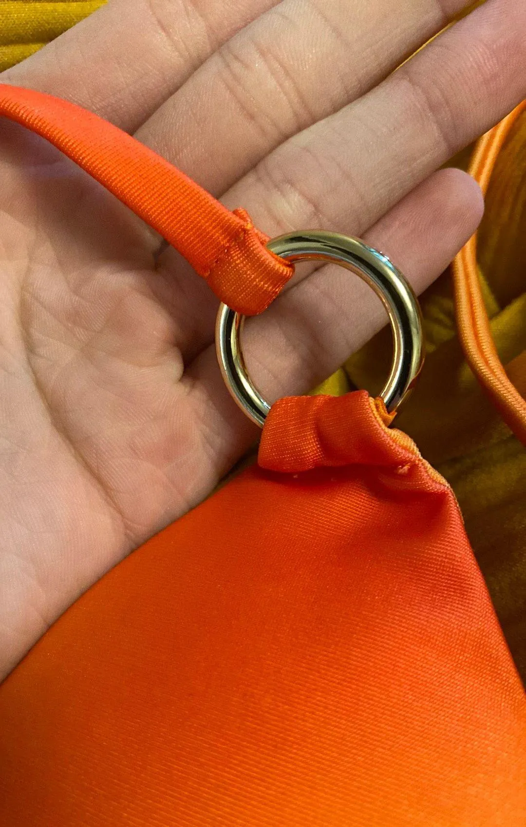 Berry Beachy Sunset Ring triangle Bikini Top - Image 4