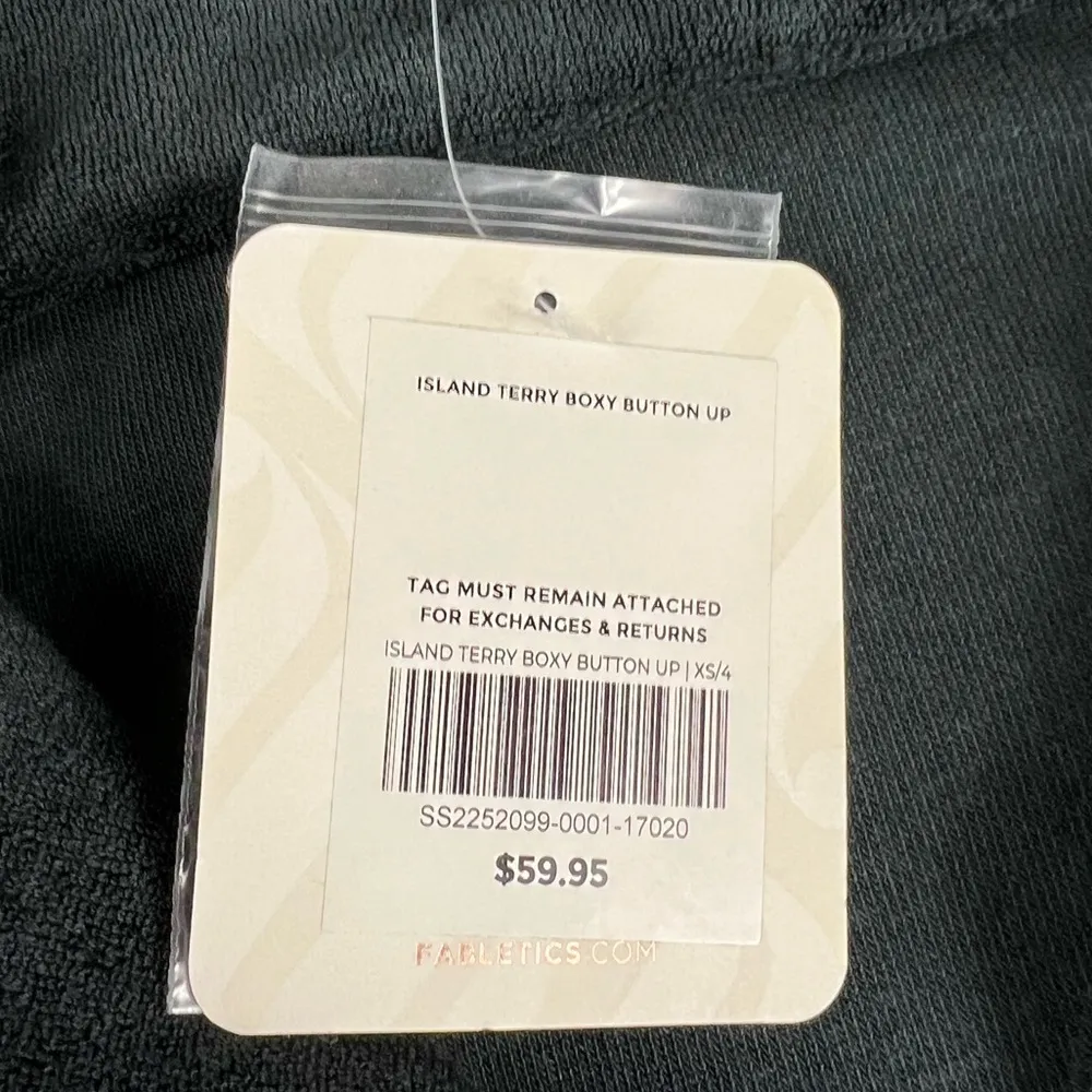 ISLAND TERRY BOXY BUTTON UP | XS/4 - Image 2