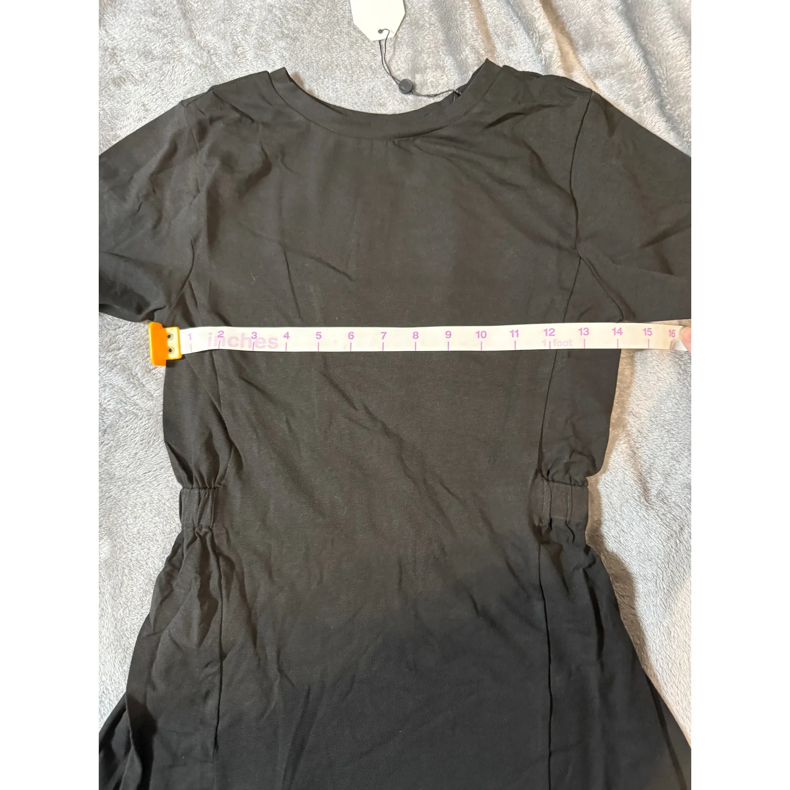 Universal Standard NWT  Size 4XS (00-0) TEE WITH BACK‎ ELASTIC Cinched Waist  ￼ - Image 4