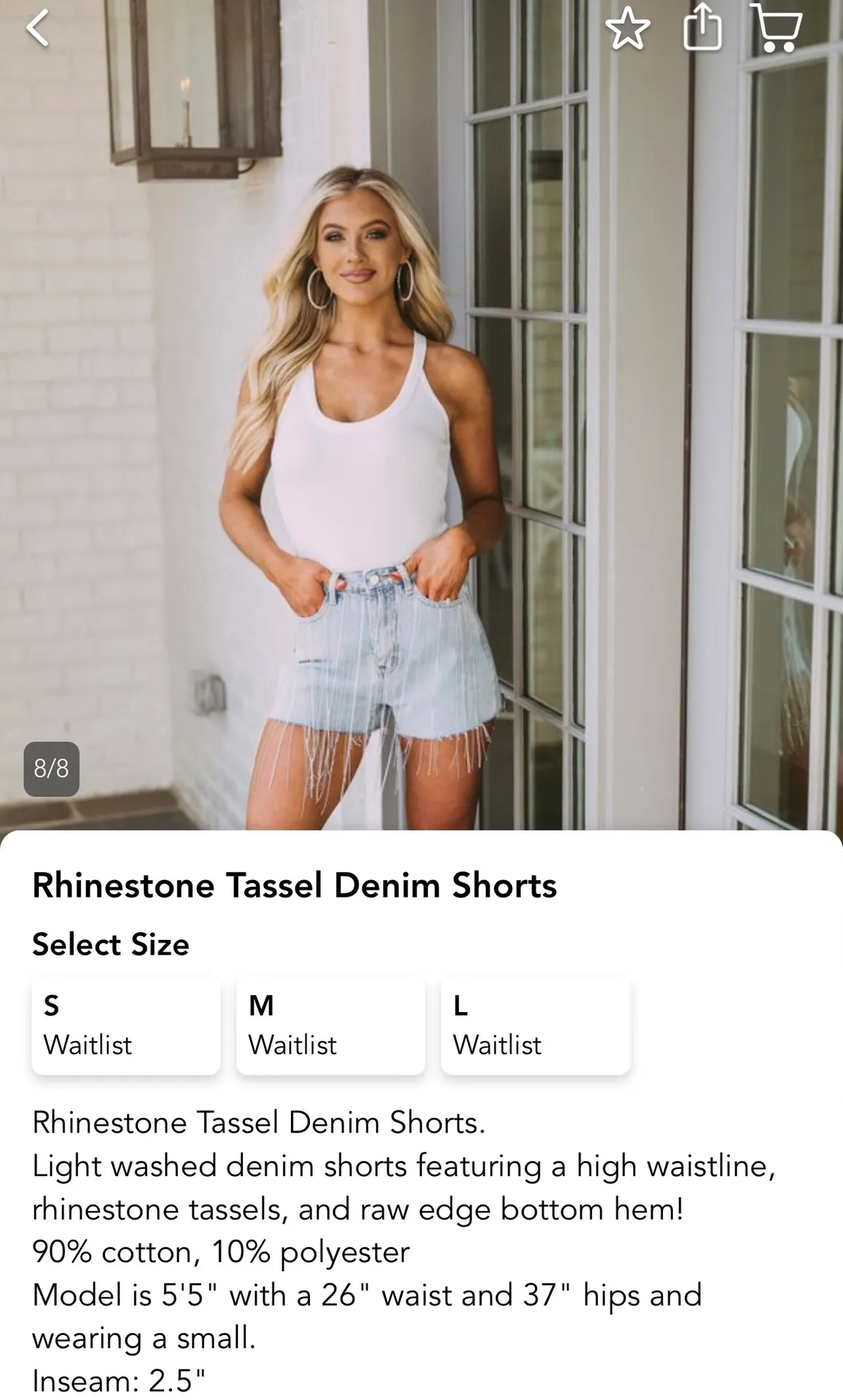 These Three Boutique Denim Shorts - Image 9