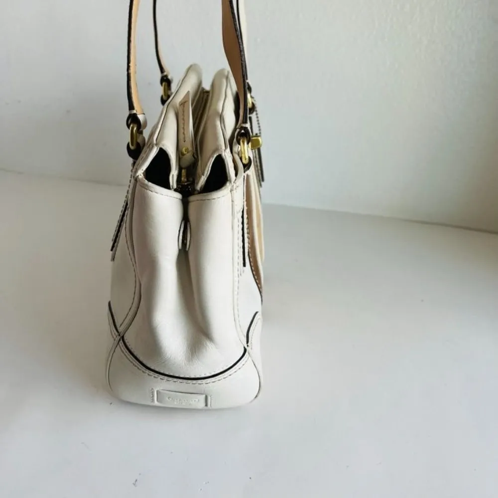 Genuine Leather White Y2K Retro Shoulder Bag - Image 8